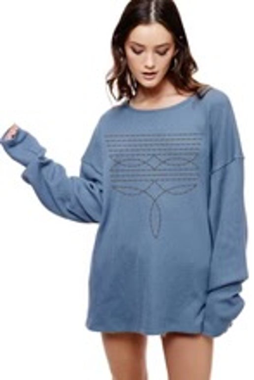 Denim Cowboy Stitch Thermal