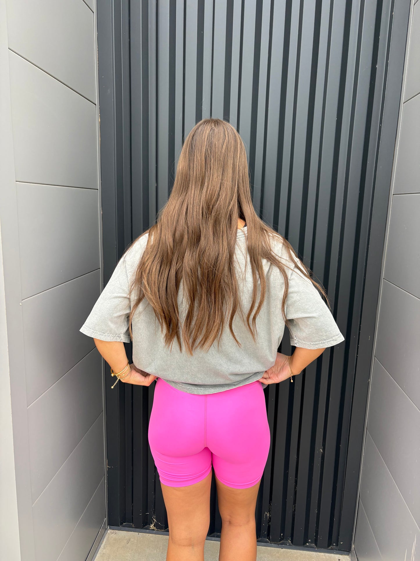 Bubble Gum Pink Biker Shorts