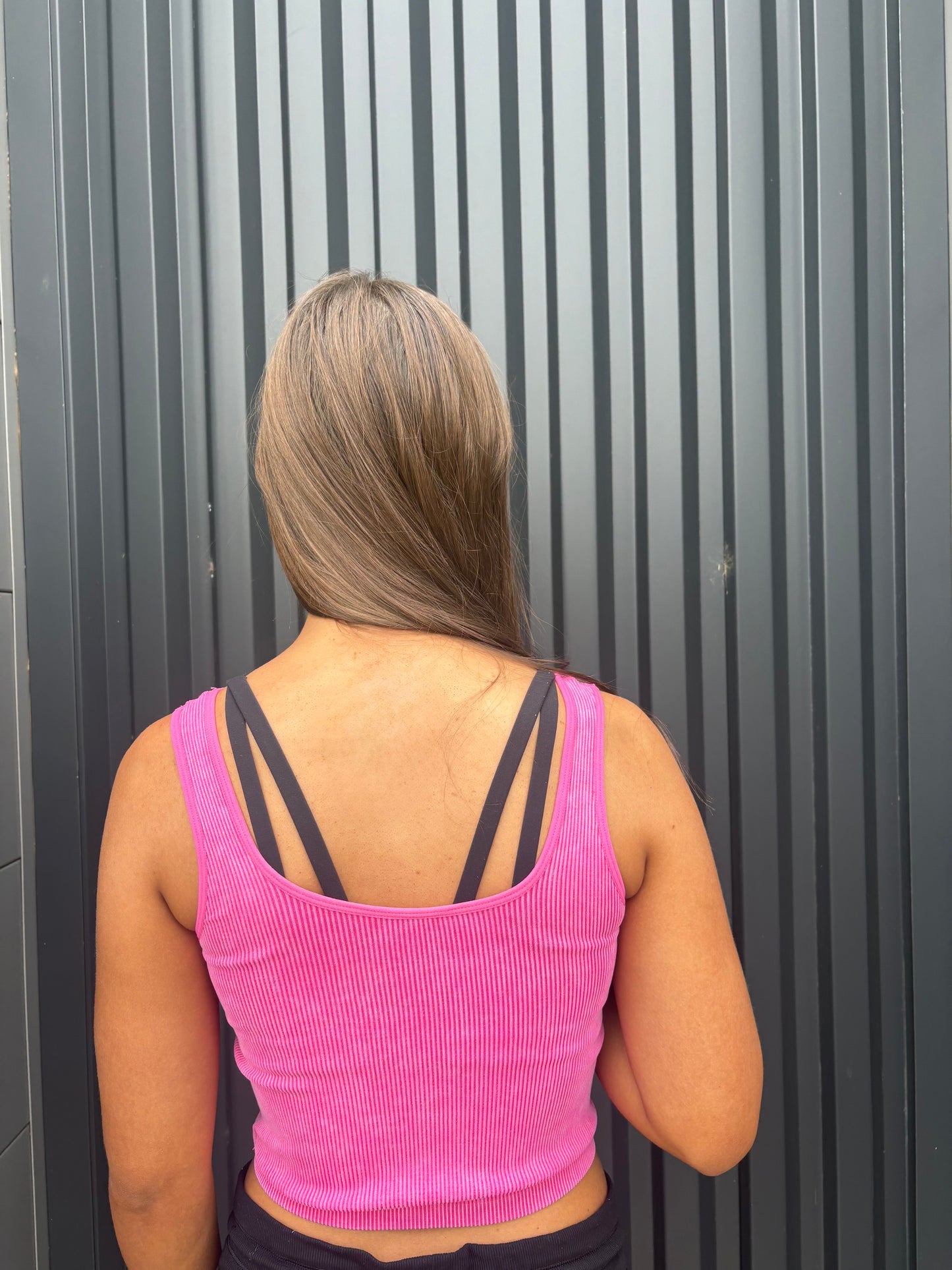 Stonewashed Reversible Ribbed Tank (multiple colors)