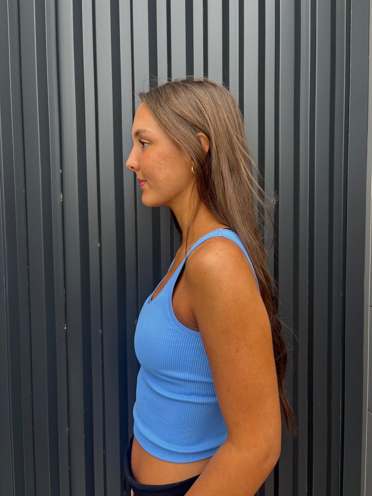 Stonewashed Reversible Ribbed Tank (multiple colors)