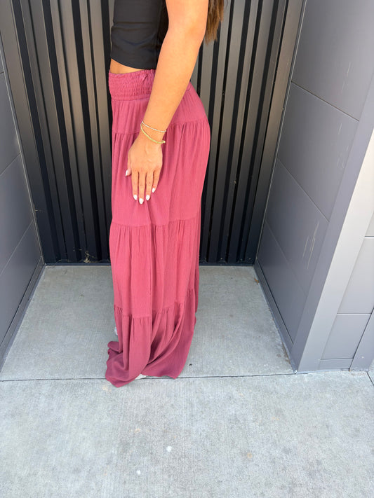 Sienna Wide Leg Tiered Pant
