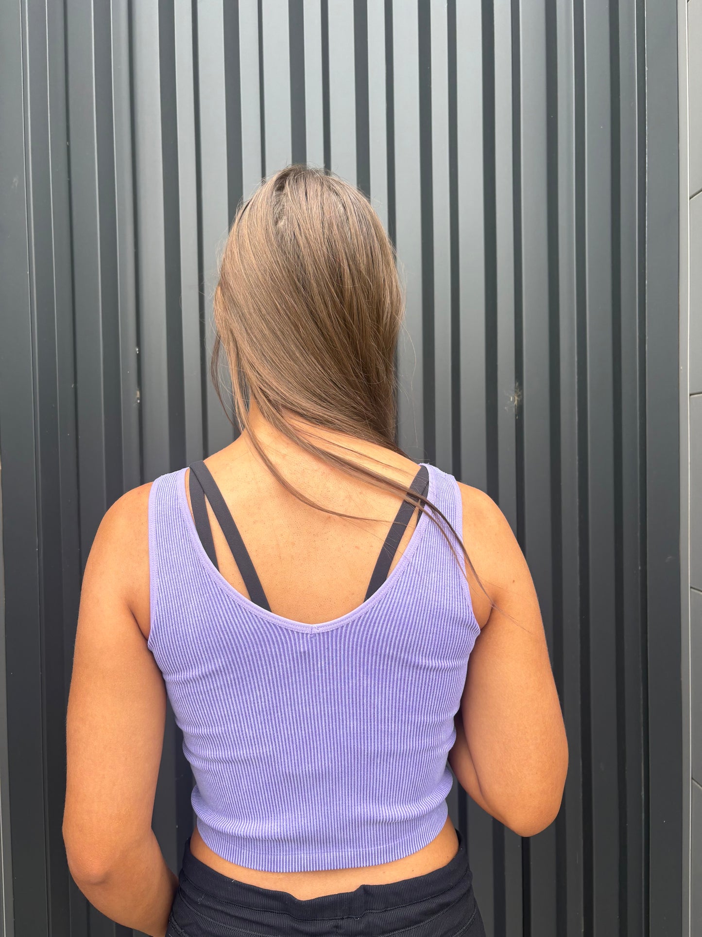 Stonewashed Reversible Ribbed Tank (multiple colors)