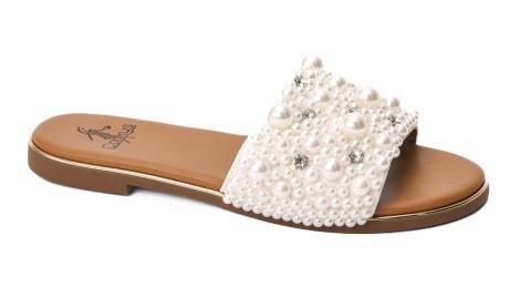 Pearl & Rhinestone Slides