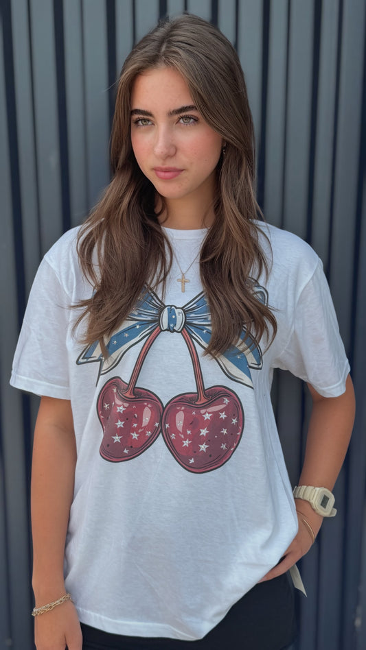 American Cherry Bling T-Shirt