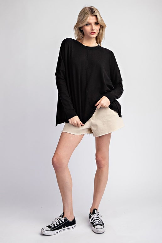 Black Sweater Top