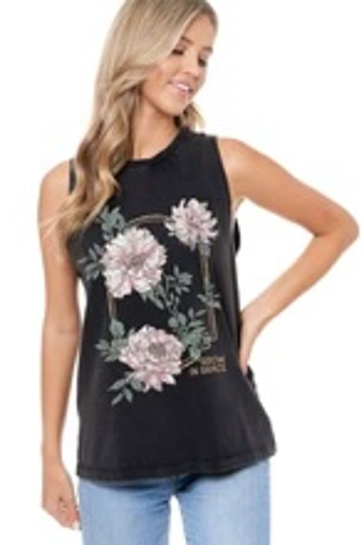 FLORAL GROW IN GRACE TANK