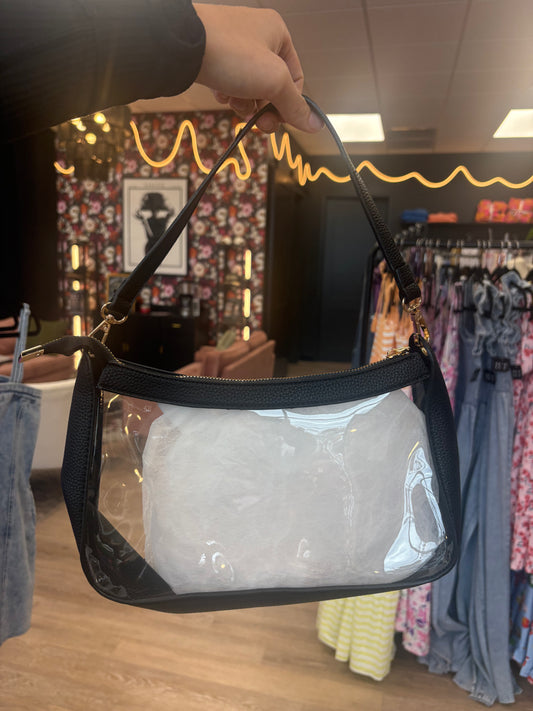 Clear Satchel Bag (Assorted Colors)