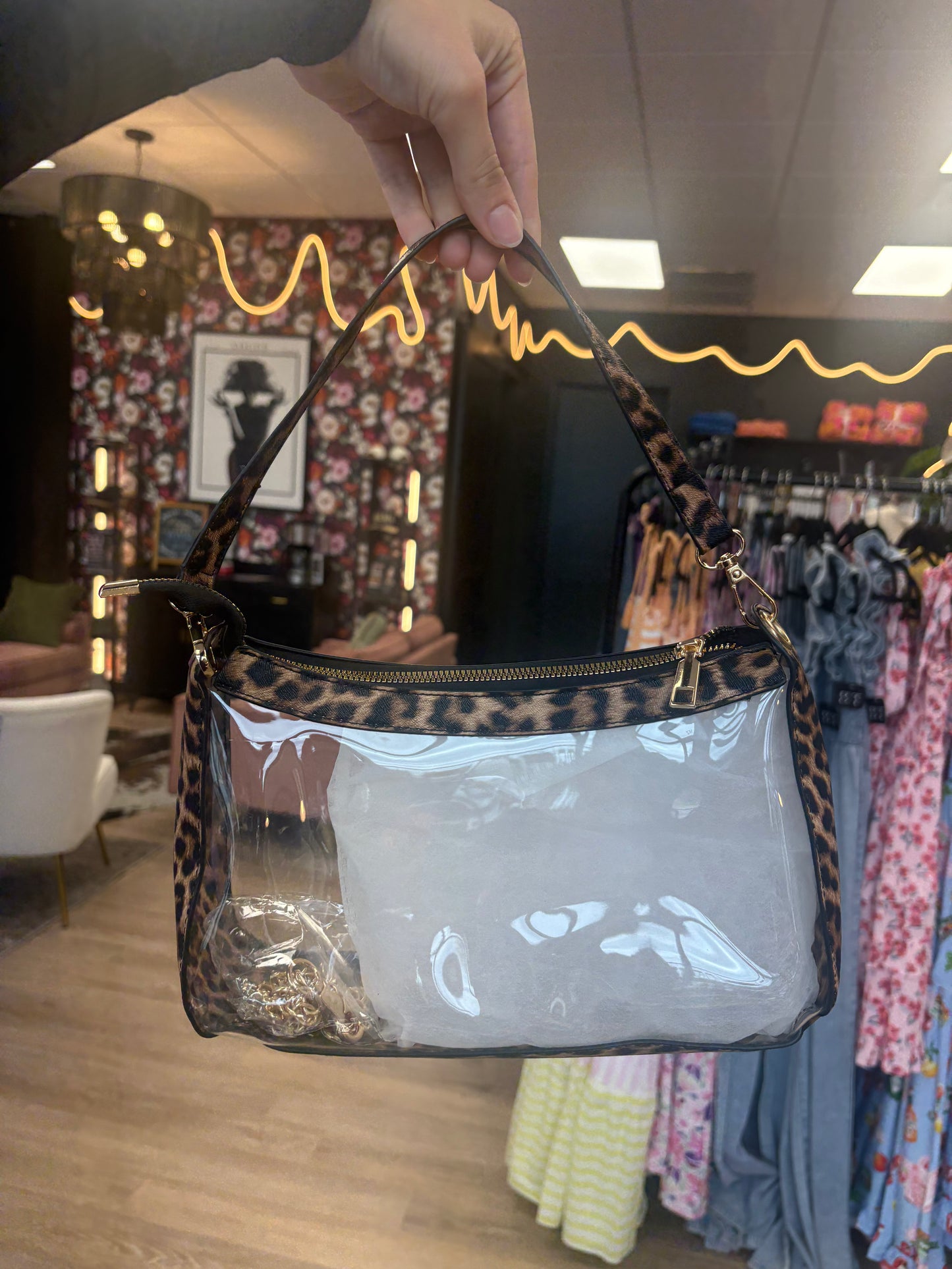 Clear Satchel Bag (Assorted Colors)