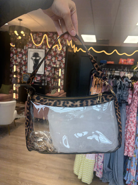 Clear Satchel Bag (Assorted Colors)