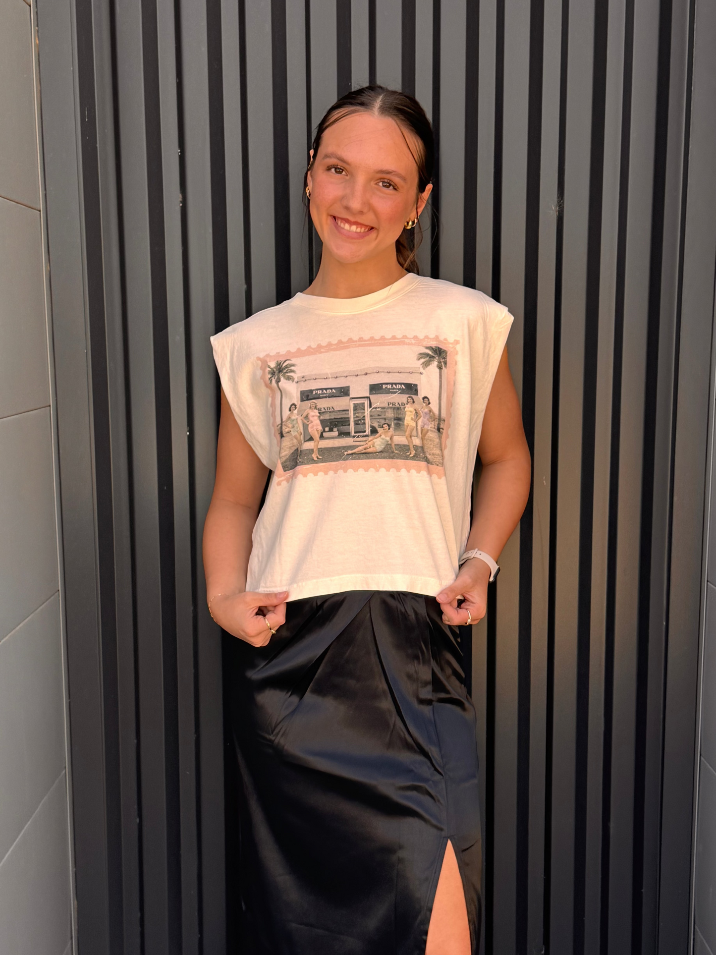 Diamond Vintage Prada Muscle Tee