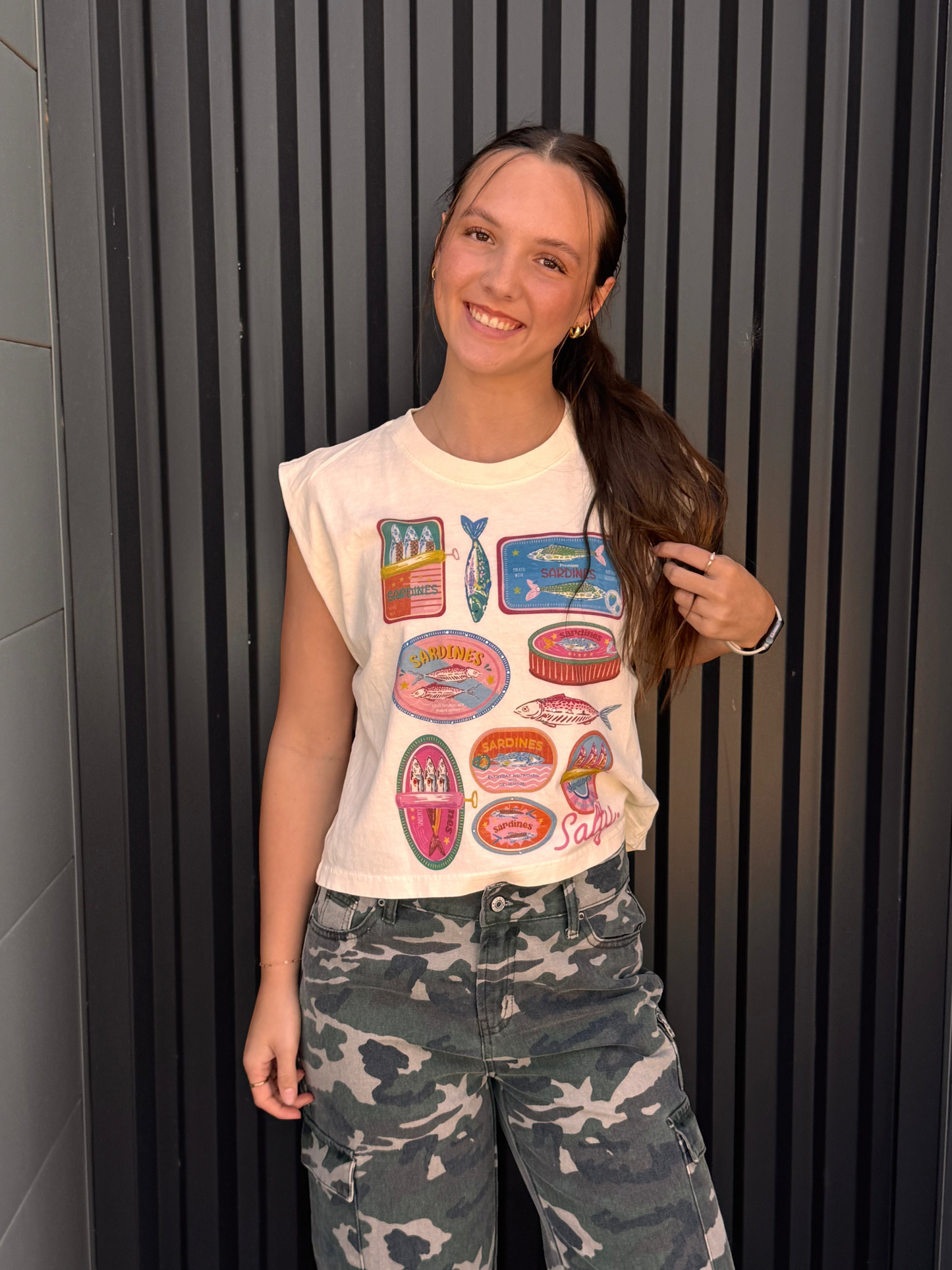 Diamond Sardine Muscle Tee