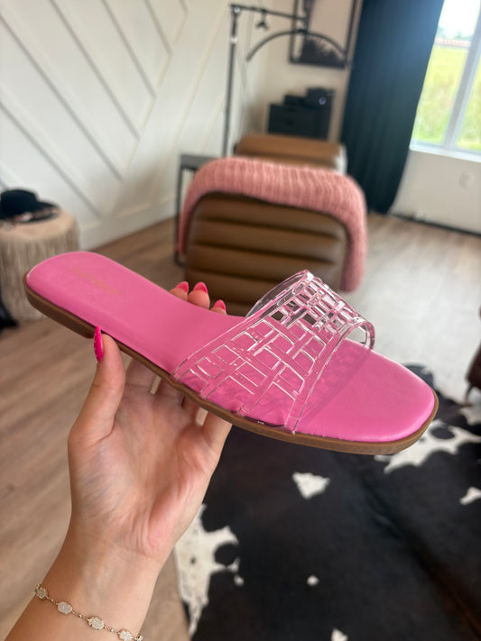 Pink Jelly Sandals