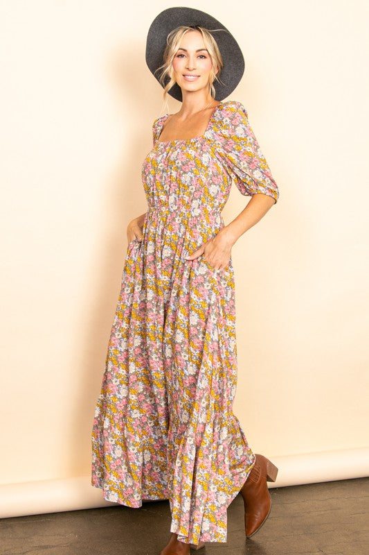 Reversible Floral Maxi