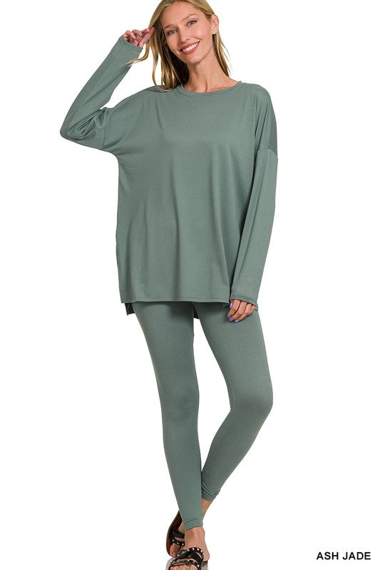 Ash Jade Long-sleeve and Legging Set
