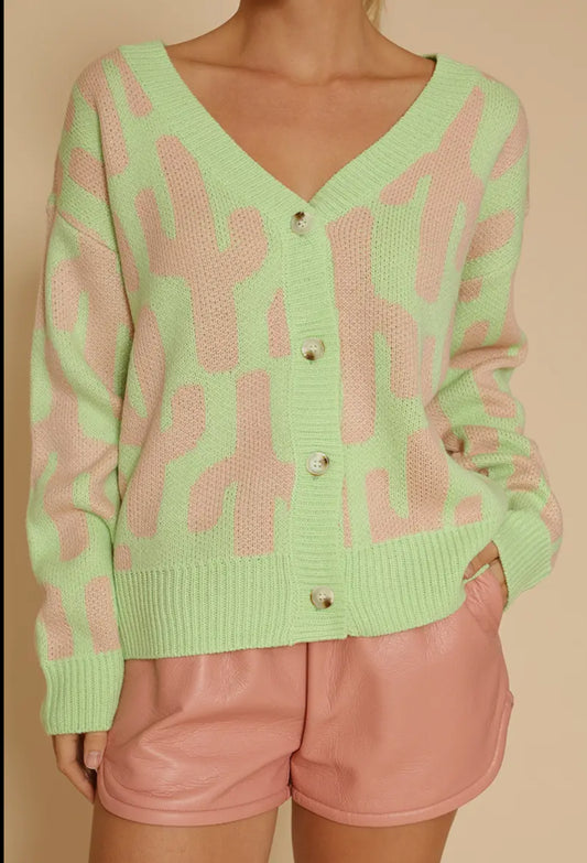 Neon Cactus Sweater