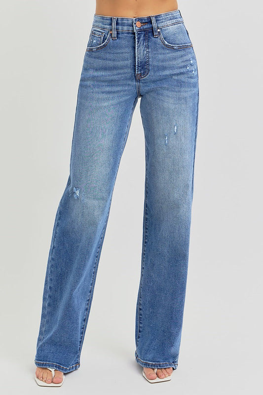 Tummy Control High-Rise Wide Leg - Risen Jeans