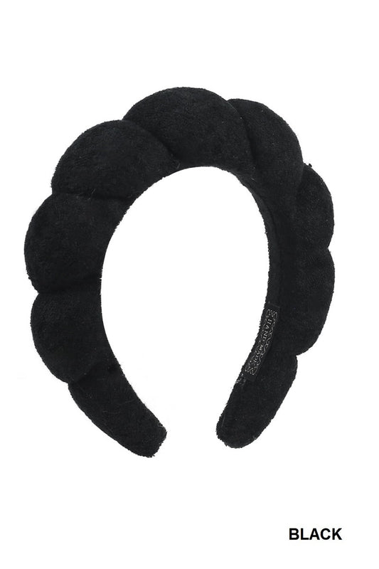 Black Spa Terry Towel Headband