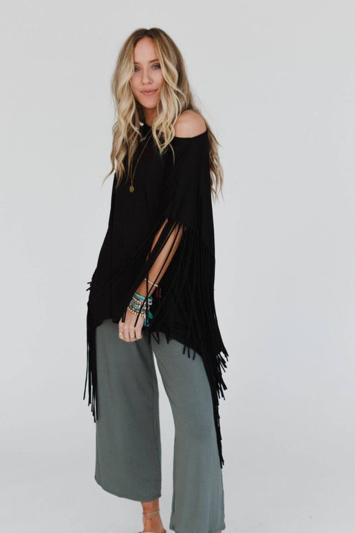 Showstopper Fringe Top (multiple colors)