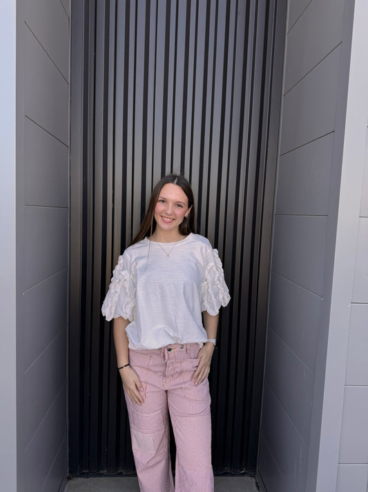 Short Sleeve Bubble Top