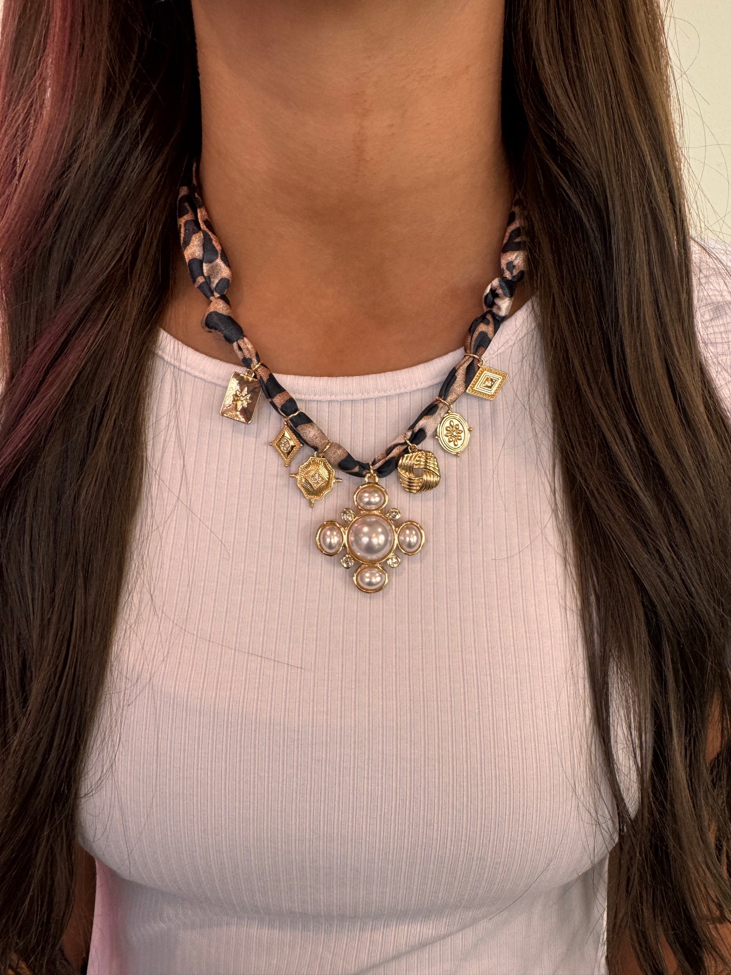 Scarf Charm Necklace (Assorted Styles)