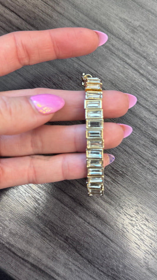 Gold Plated Square linked bracelets