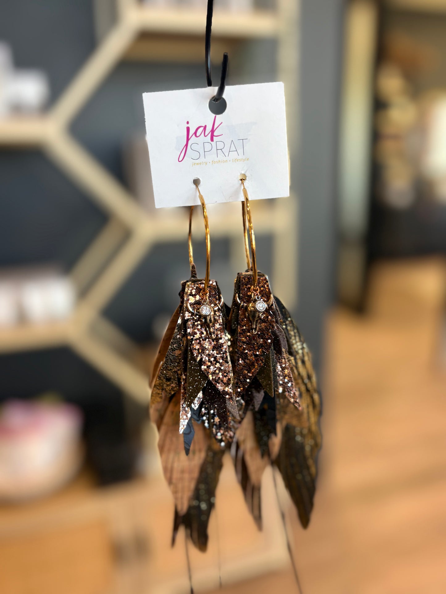 Electric Feather Earrings