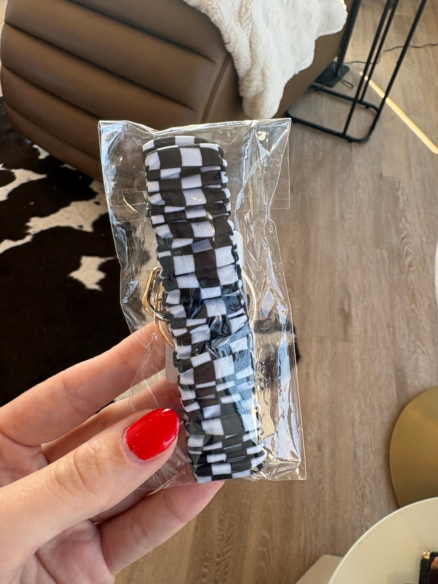 Scrunch-Style Wristlet Keychain