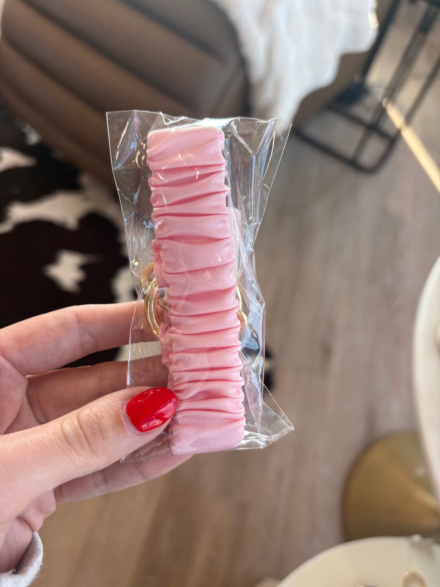 Scrunch-Style Wristlet Keychain