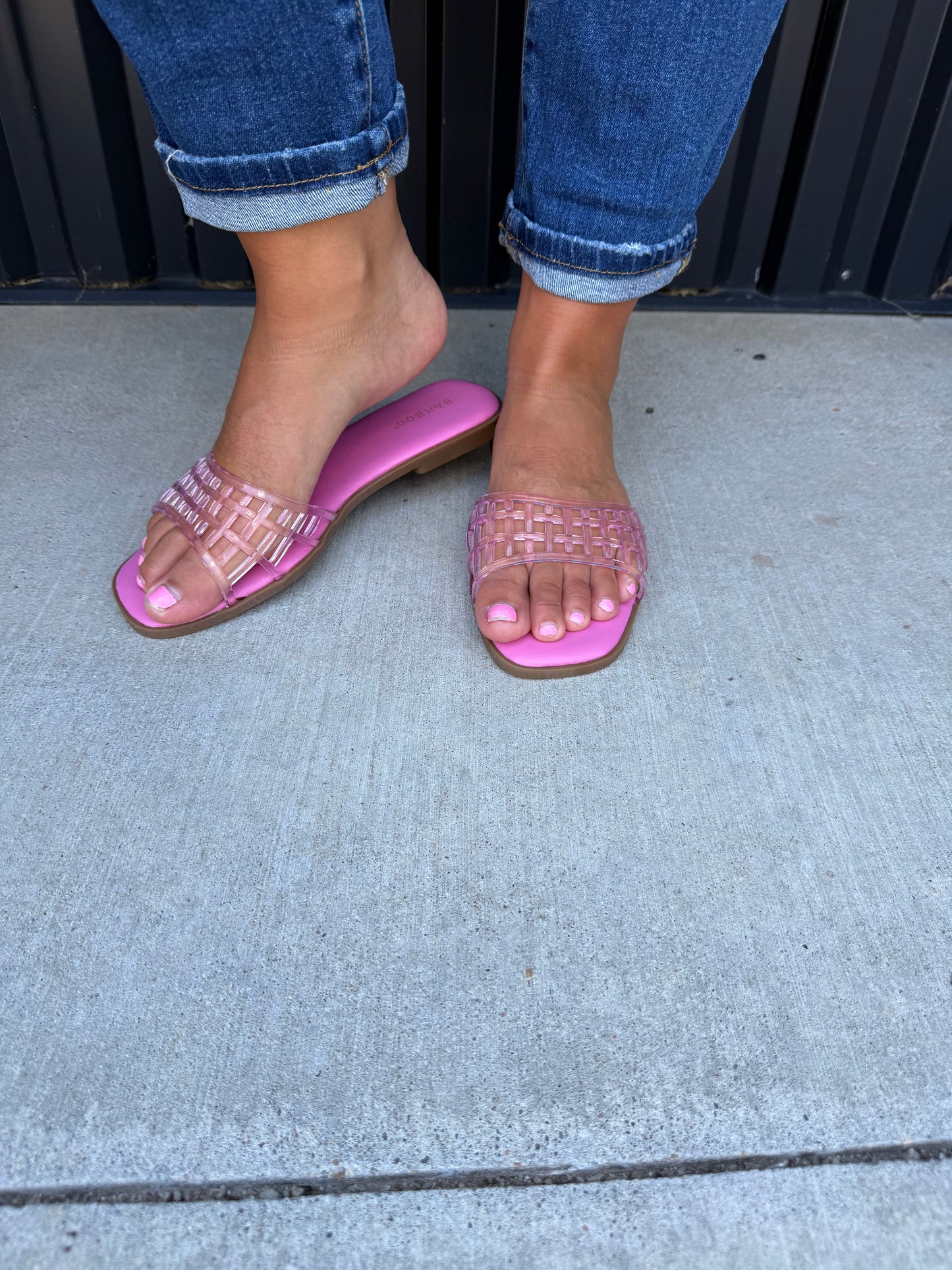 Pink Jelly Sandals