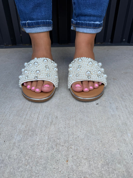 Pearl & Rhinestone Slides