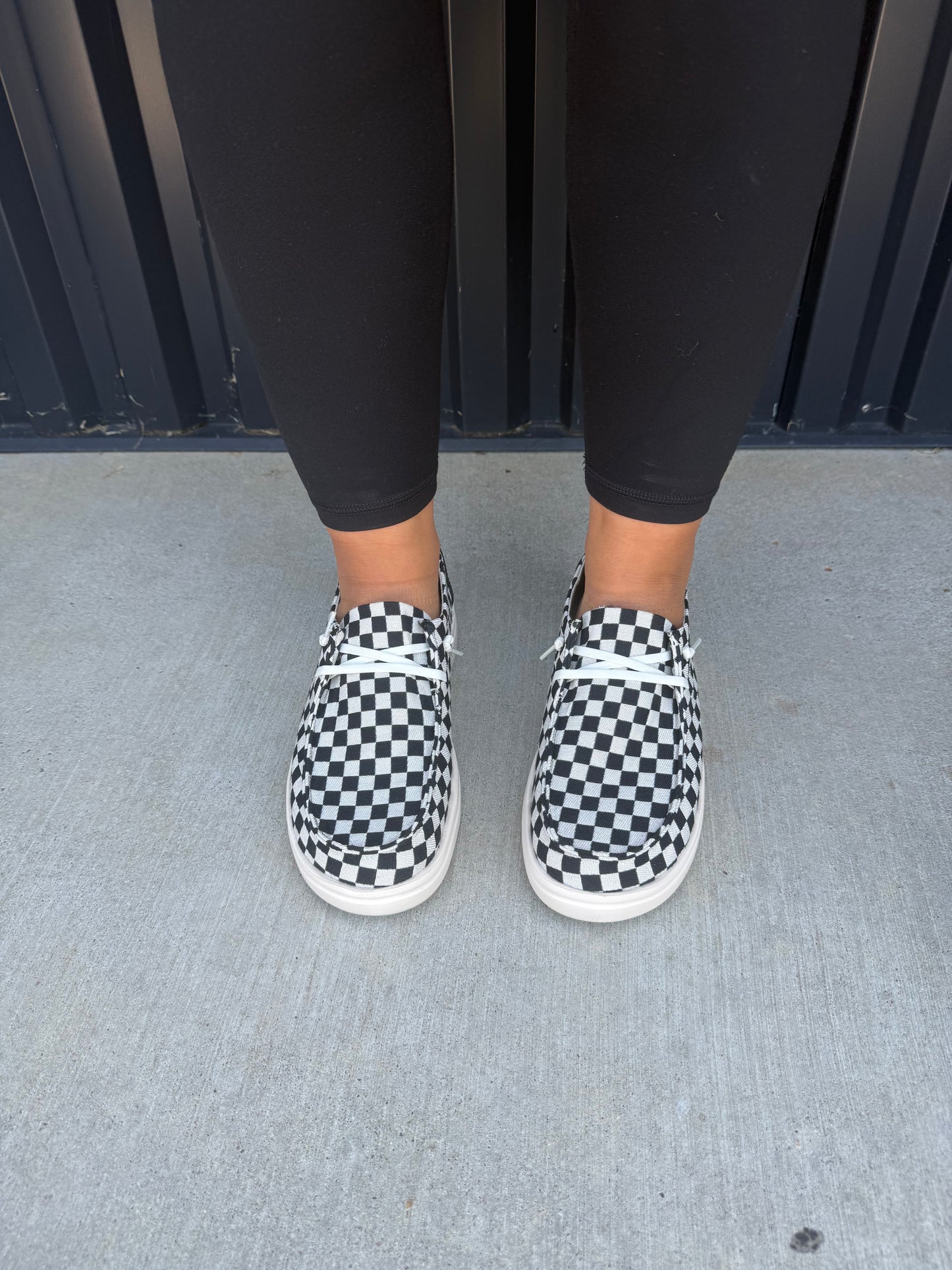 Checkered Casual Slip On