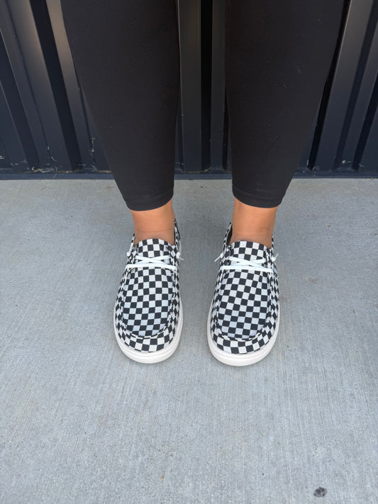 Checkered Casual Slip On