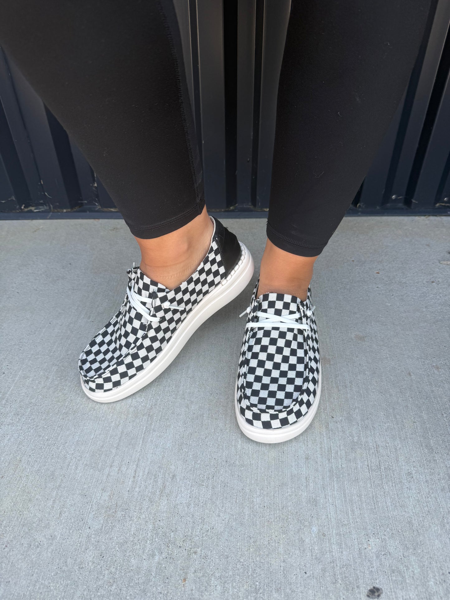 Checkered Casual Slip On