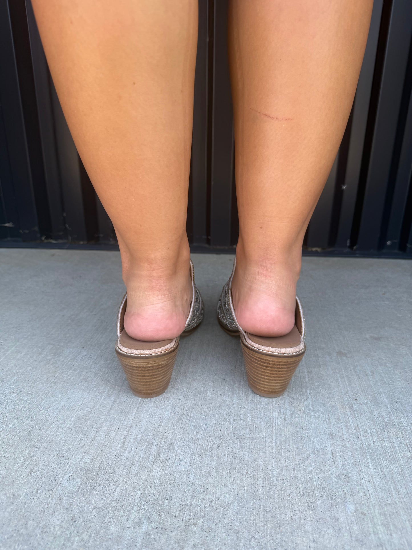 Corkys Rhinestone Pointed Mules