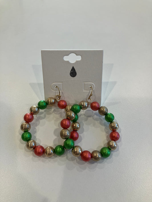 Hoop Christmas Earrings