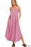 Woven Arc Hem Cami Dress Blush
