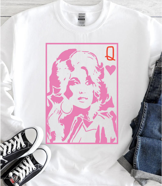 Pink Queen of Hearts Dolly T-Shirt