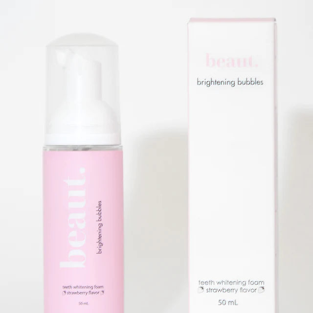 Beaut strawberry teeth brightening bubbles