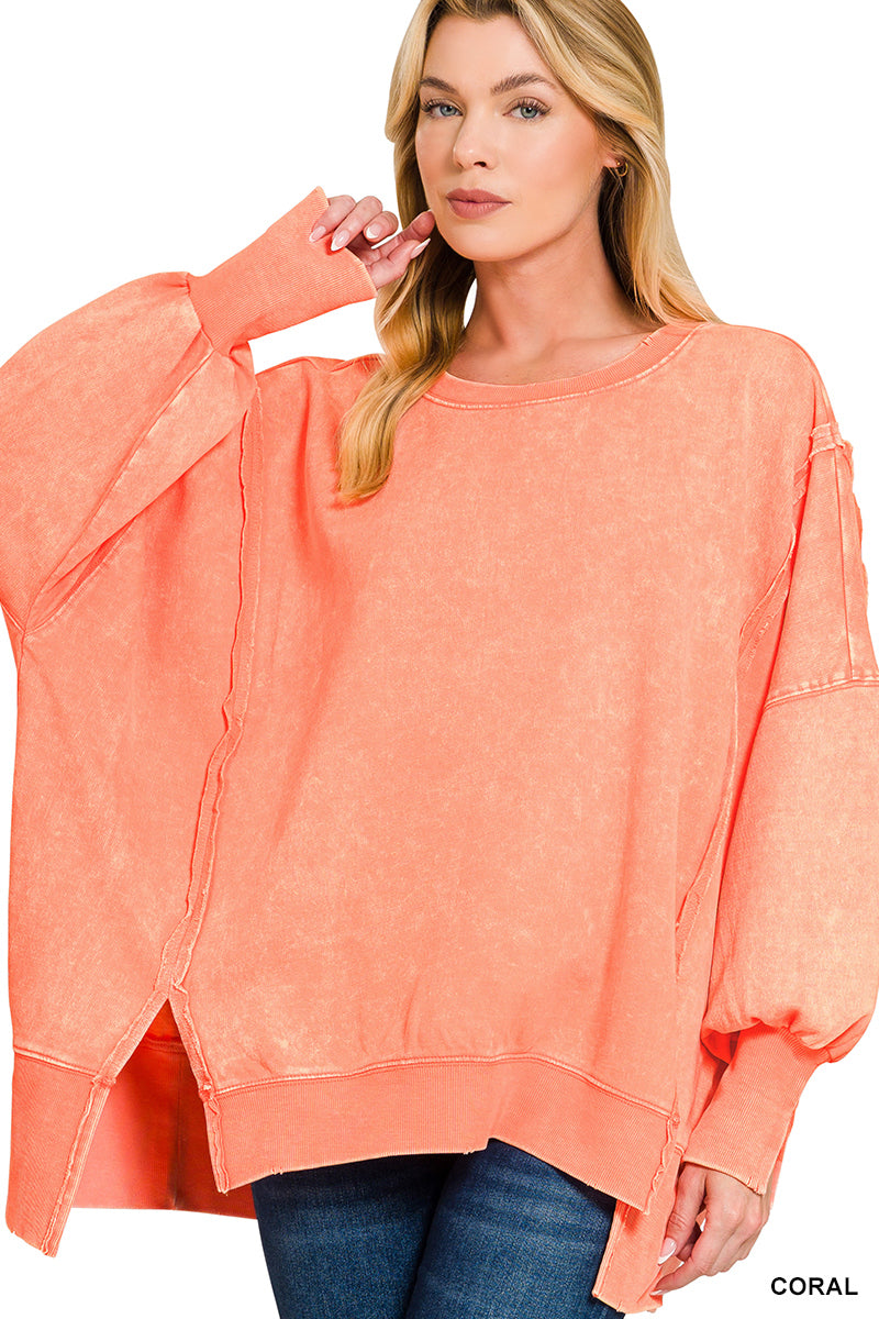 Exposed Seam Sweater (multiple colors)