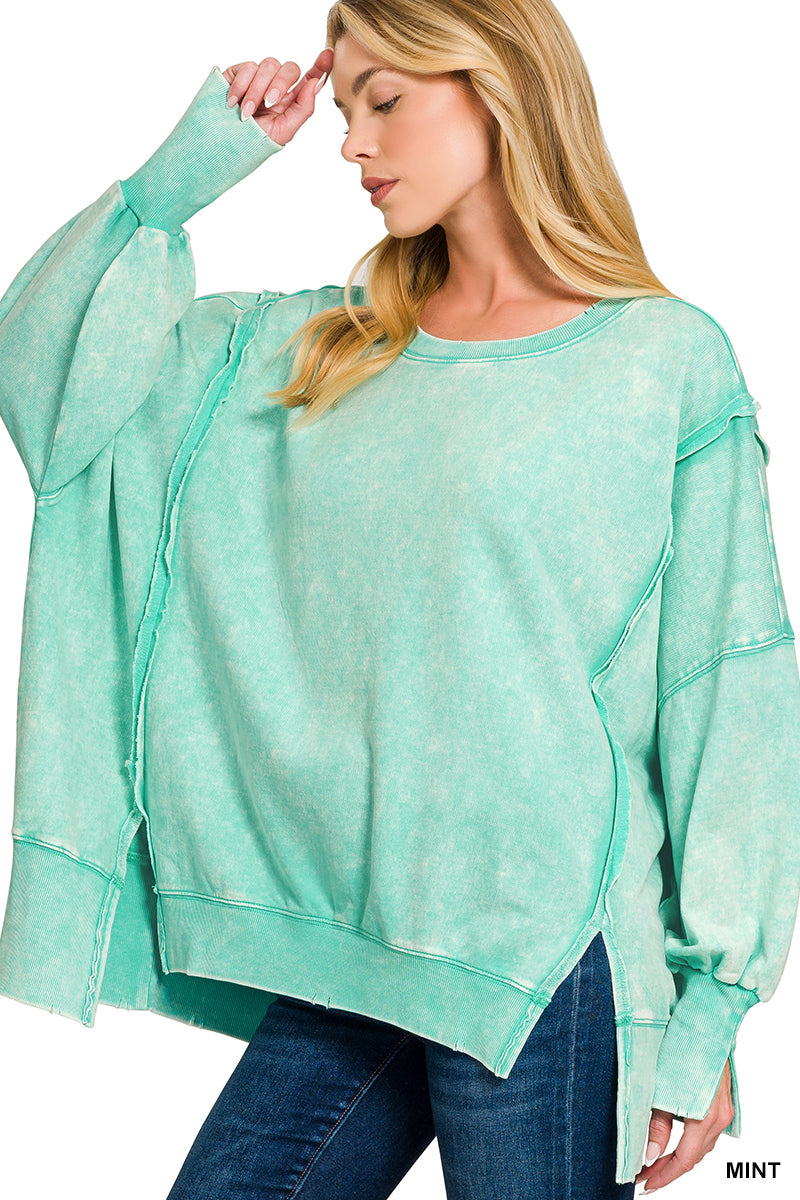 Exposed Seam Sweater (multiple colors)