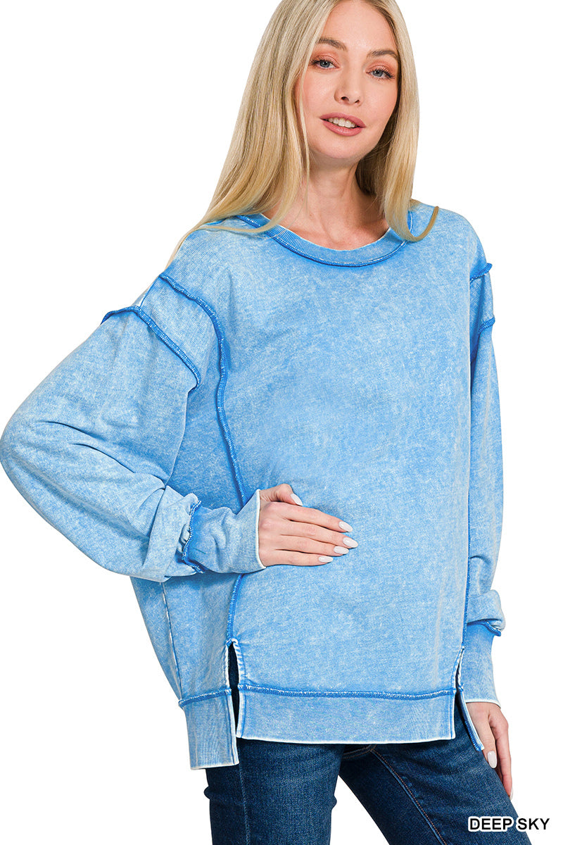Exposed Seam Sweater (multiple colors)