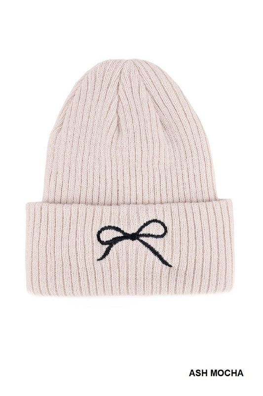 Bow Beanie (multiple colors)