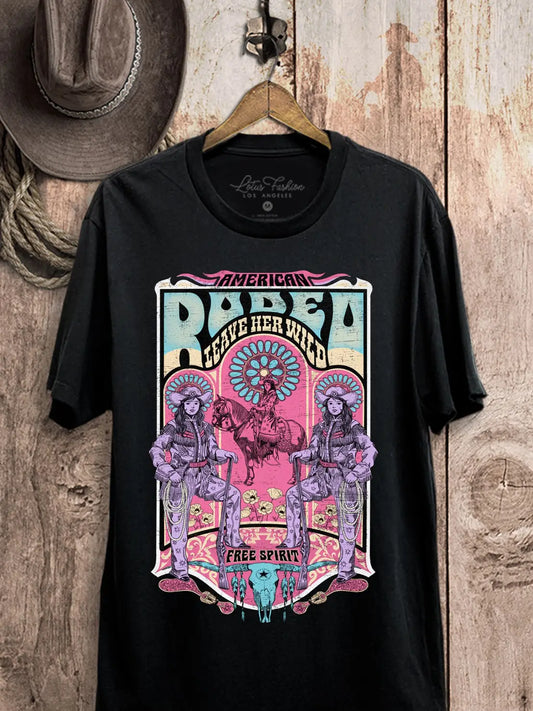 Black Rodeo Graphic T Shirt