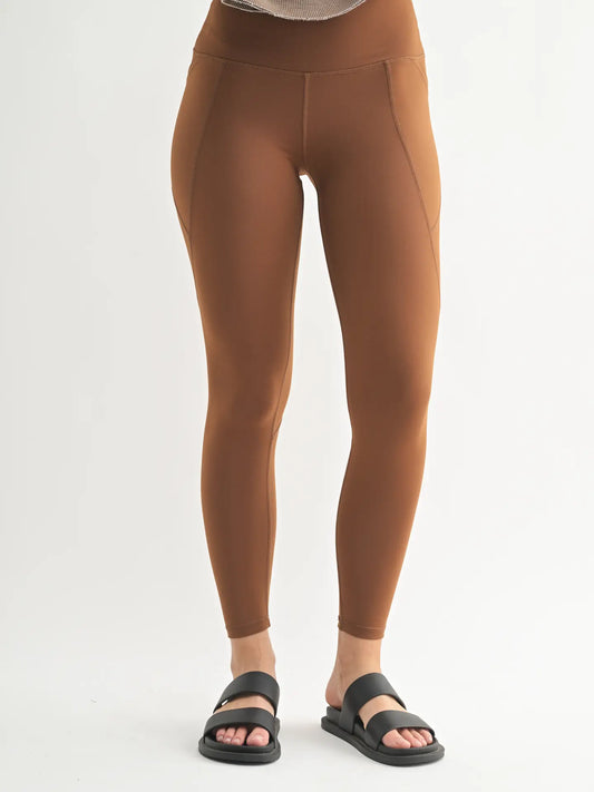 Cocoa dust tapered leggings