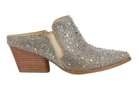 Corkys Rhinestone Pointed Mules