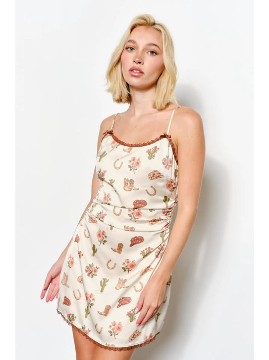 Cowboy Print Dress