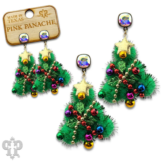 Decorated Christmas Tree Earings