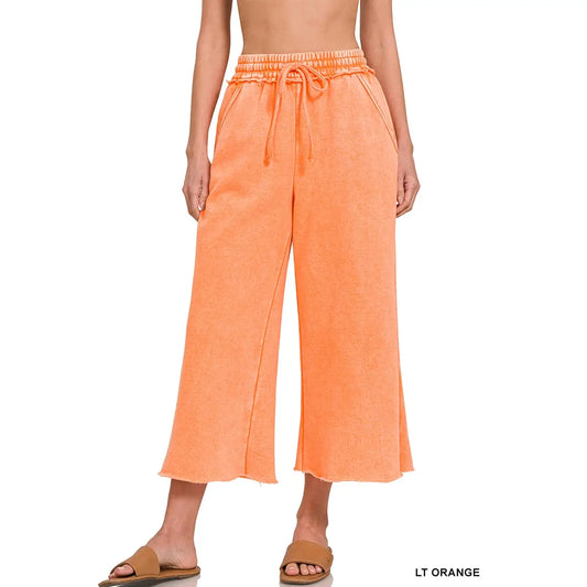 Coral Fleece Palazzo Pants