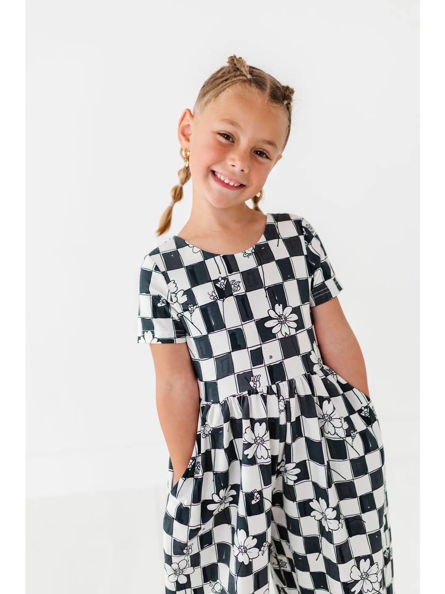 Floral Checkered Romper