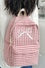 Bow Checkered Backpack